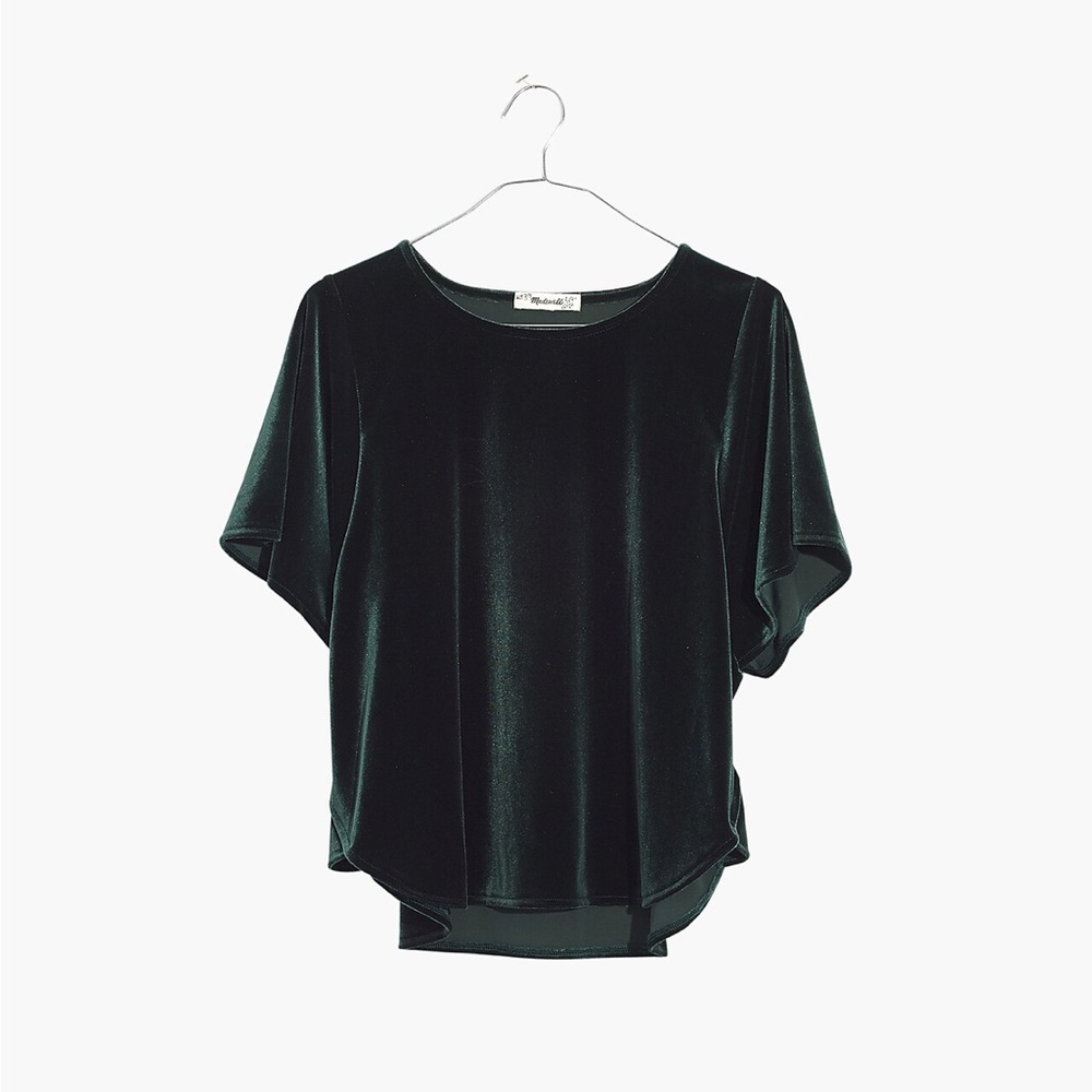 Madewell Velvet Butterfly Top